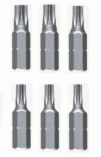 Wiha 71570 - Torx Insert Bit 6 Pc Set T5-T10x25mm