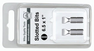 Wiha 71051 - Slotted 4.5x25mm 2 Bit Pack