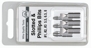 Wiha 71056 - Slotted/Phillips Insert Bit 6 Bit Pack