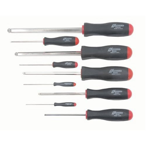 Bondhus 16699 - Set of 9 BriteGuard Plated Ball End Hex Screwdrivers 1.5-10mm