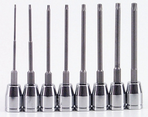 8 Piece Torx Socket Set - 6" Blades Actual product may be different