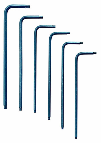 Picture for reference only. Actual product contains sizes listed in description. Bondhus 31737 - Set of 13 Star L-key Short Arm T7-T55 in Pouch