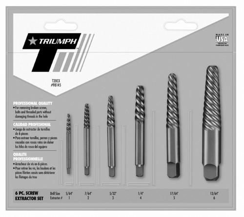 Triumph T20CX Screw Extractor Set