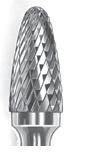 G2000 Carbide Bur Double Cut Tree Shape with Radius End SGS SF-42G