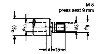 Quick Change Drill Adapter for Nottmeyer and Morbidelli Boring Machines, RH Thread