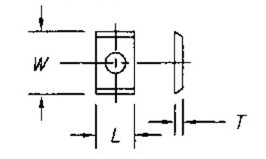 Reversible Insert Knife, 2 Cutting Edges w/ 1 Hole - Southeast Tool SI-201215