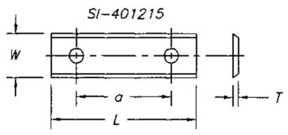 Reversible Insert Knife, 2 Cutting Edges w/ 2 Holes - Southeast Tool SI-601215