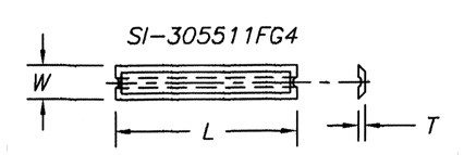 Reversible Insert Knife, 4 Cutting Edges w/ Face Groove - Southeast Tool SI-405511FG4
