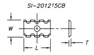 Reversible Insert Knife, Chipbreaker Design - Southeast Tool SI-301215CB