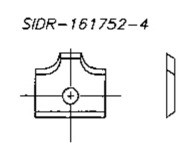 Reversible Insert Knife, Double Radius - Southeast Tool SIDR-161752-5
