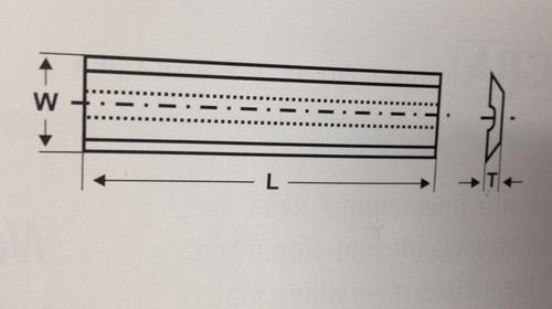Reversible Insert Knife, Leitz Systems w/ Face Groove - Southeast Tool SILS-508015