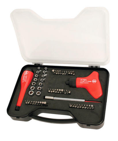 Wiha 57 Piece Topra Bit Holding Screwdriver Set With Sockets