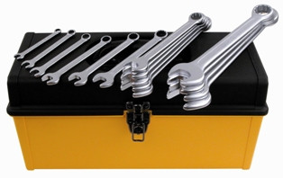 Wiha 40096 15pc Metric Combination Wrench Set, 7-21mm