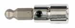 Wiha 1/4" Drive Socket with Ball End Hex Bit - Wiha 71772