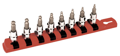 7pc 3/8" Drive Security Hex Bit Socket Set 2-8mm, - Wiha 71989