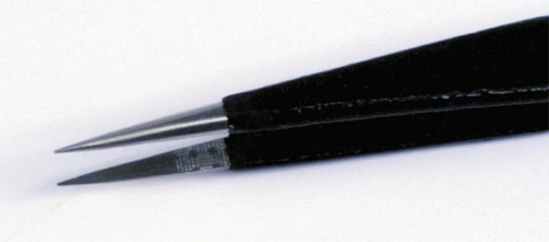 ESD Tweezers, Fine Round Points For Assembly, Wiha - Wiha 44506