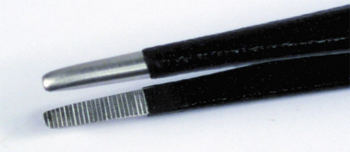 ESD Tweezers, Universal Blunt Tip Serrated, Wiha 4 - Wiha 44520