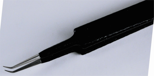 ESD Tweezers, Extra Fine Points Bent 30deg 3mm Lon - Wiha 44528