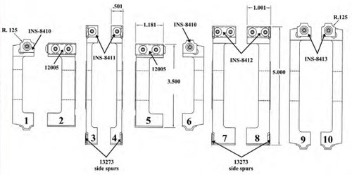10 Pc Cope & Stick Insert Bit Set, Vortex 8400