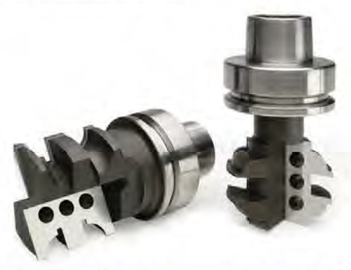 Vortex 8500 Cope and Stick Door Router Bits. Available in 3/4" Standard Shank or Integrated HSK63F Shank.