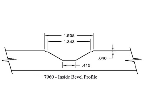 Inside Rough Insert, Bevel, Vortex INS-7960 - Vortex INS-7960
