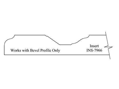 MDF Door Raised Panel Insert, Vortex INS-7966 - Vortex INS-7966