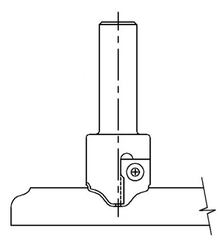 One Pass MDF Door Profile Insert, Vortex INS-8209 - Vortex INS-8209