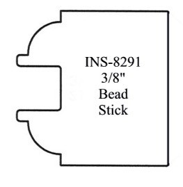 "Stick Door Insert, 3/8"" Bead, Vortex INS-8291" - Vortex INS-8291