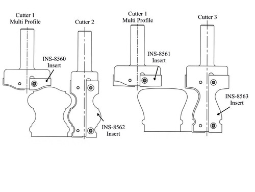 Hand Rail Insert, Vortex INS-8563 - Vortex INS-8563
