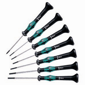 Wera 2035/2050 PH 0/7 Kraftform Micro Slotted / Phillips Screwdriver Set