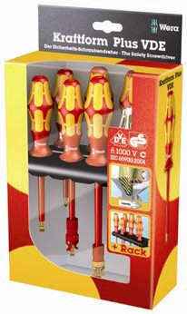 Wera 160 i/162 i/168 i/7 Insulated Screwdriver Set