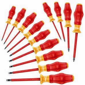 Wera 1160 i/1162 i/13 13Pc Kraftform Comfort Insulated Screwdriver Set (Sl/Ph)