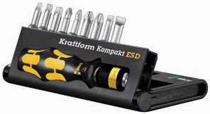 KK 10 ESD 10Pc ESD Kraftform Kompakt Screwdriver Set (Sl/Ph/Pz/Tx)