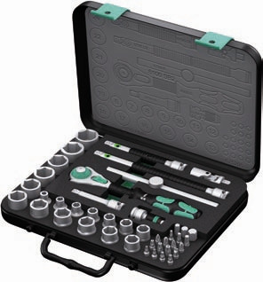 Wera 8100 SB2 43 Pc Zyklop Ratchet 3/8" Drive Set Metric