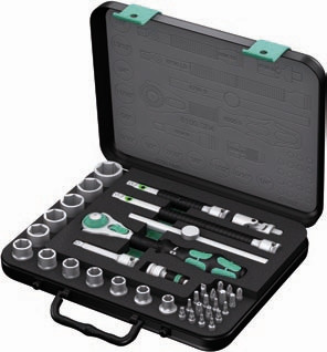 Wera 8100 SB4 38 Pc Zyklop Ratchet 3/8" Drive Set Imperial