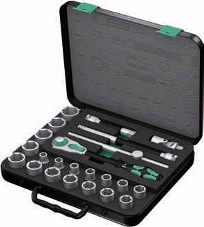 Wera 8100 SC3 23 Pc Zyklop Ratchet 1/2" Drive Set Imperial