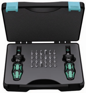 Wera 7440/41 Kraftform torque screwdriver set 0.3-3.0 Nm