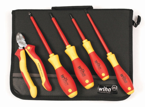 Wiha 32866 Industrial Insulated Cutter and Screwdriver Tool Set