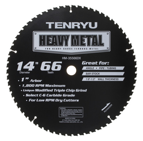 Tenryu HM-35566DX Heavy metal Saw Blade