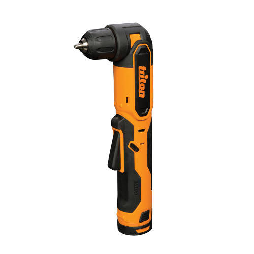 The Triton Cordless 90° Angle Drill features a long-life Mabuchi RS-550 motor and delivers 18Nm of torque. All-metal precision gearing through a 90° angle provides durability and efficient power delivery with excellent driving and drilling performance.