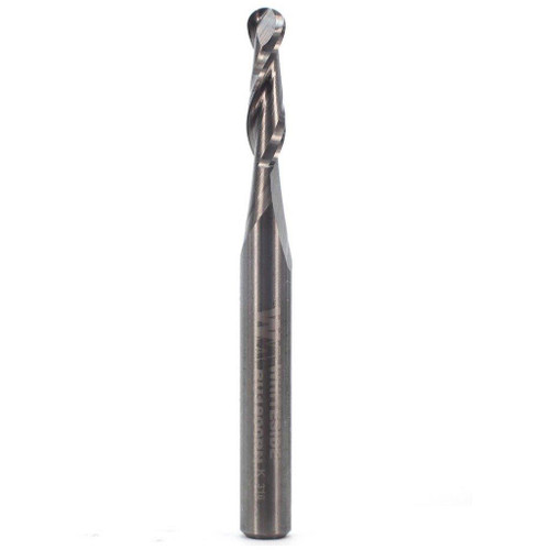 Ballnose Bit, 1/16 Dia, 7/8 Cut Length, 1/4 Shank, Whiteside SC64