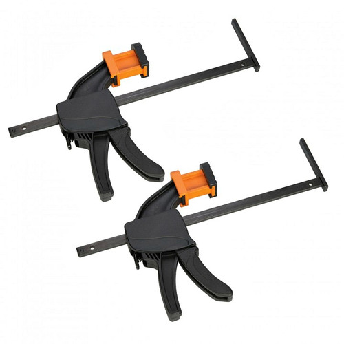 Triton (Pair) Work Clamps for Track Saw TTS1400 provides extra stability for cutting jobs.