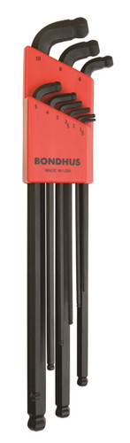 Bondhus 67099 Stubby Double Ball End L-Wrench, Metric