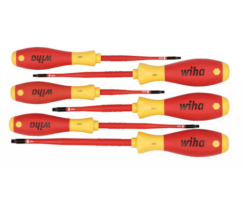 Insulated SoftFinish® SlimLine Security Torx® Screwdriver Set, 6 Piece , Wiha 301-32596