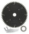 Plunge-Cut Saw Blade, 6-1/4" Dia, 52T, 0.063" Kerf, 20mm Arbor, Tenryu PSW-16052CB2TK
