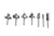 Whiteside 402 - Router Bit Sets, Basic 7 pc. Set - Quarter Inch Shank