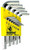 Bondhus 16237 - Set of 13 BriteGuard Plated Hex L-keys .050-3/8 - Short