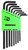 Picture for reference only. Actual product contains sizes listed in description. Bondhus 31832 - Set of 8 Star L-keys - Long Arm Style - T6-T25