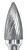 Carbide Bur Single Cut Long Shank Tree Shape with Pointed End SGS SG-5L6