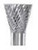 Carbide Bur Double Cut Inverted Cone Shape SGS SN-53
